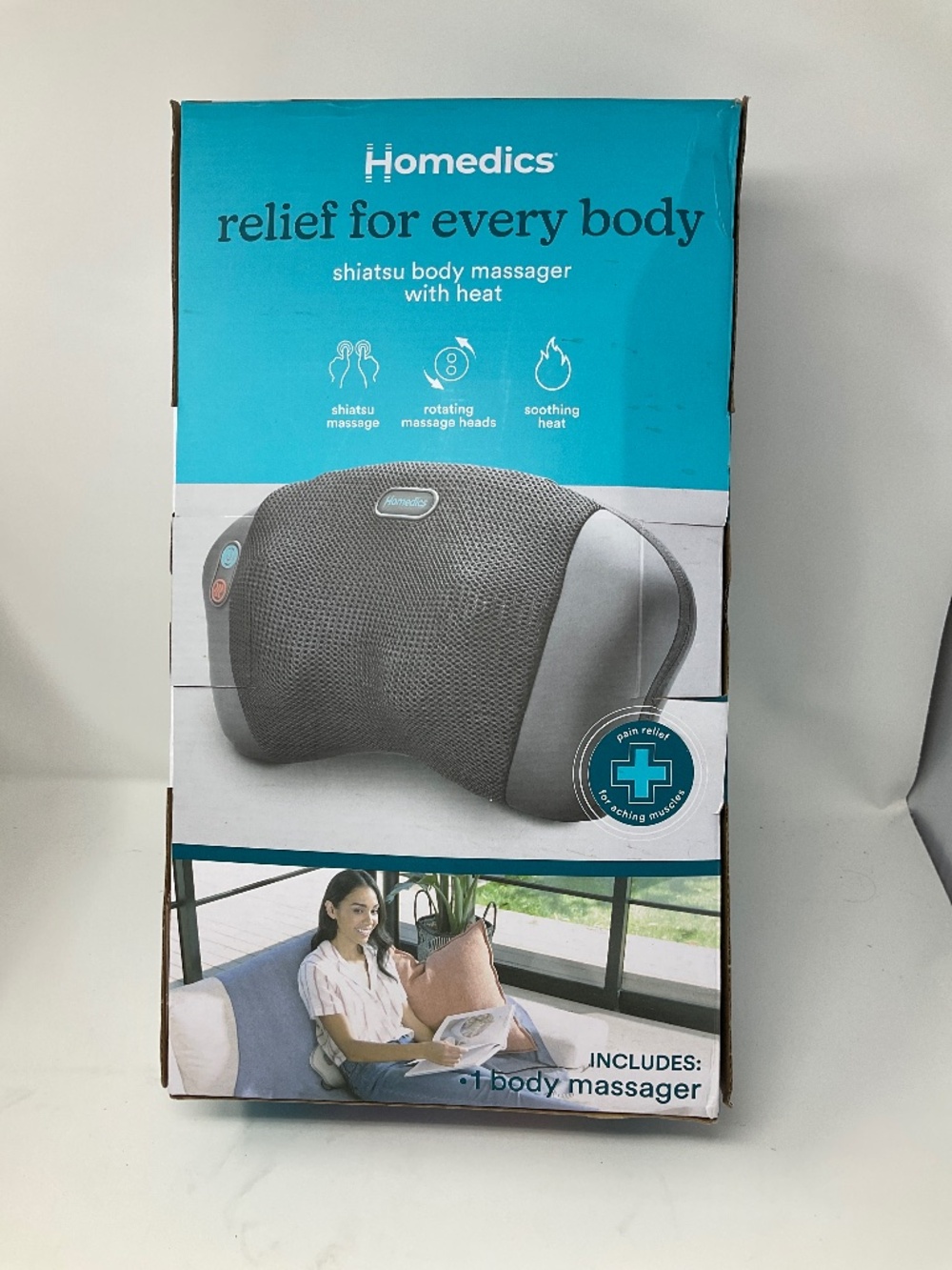 Homedics shiatsu body massager with heat. V257